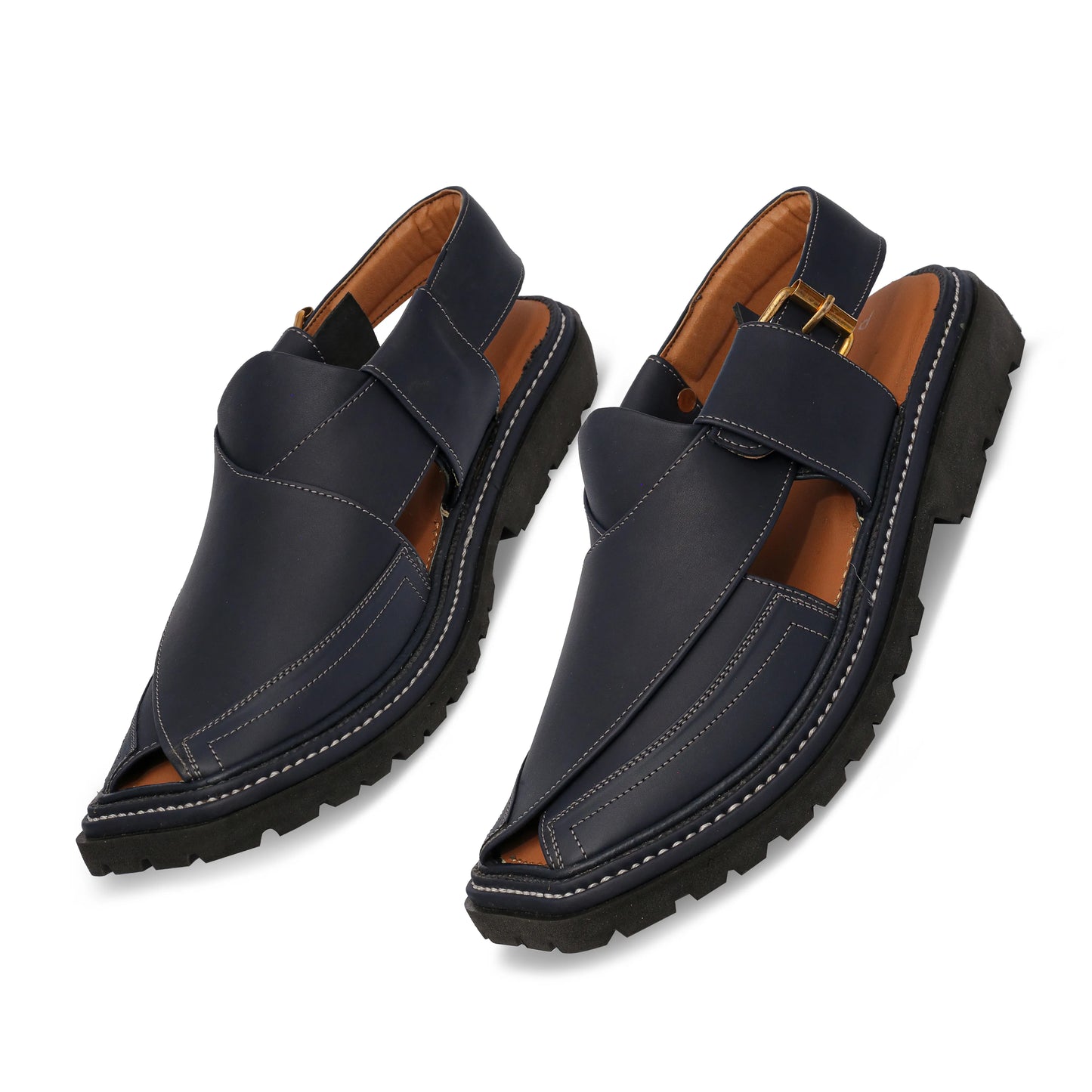 Medicated Dark Blue Peshawari Sandal