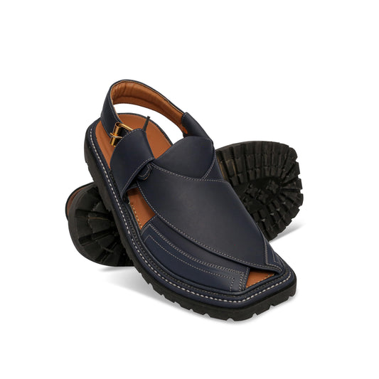 Medicated Dark Blue Peshawari Sandal
