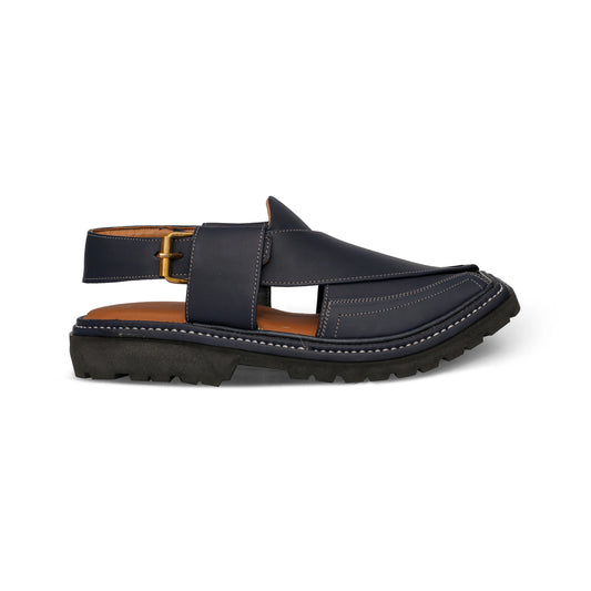 Medicated Dark Blue Peshawari Sandal